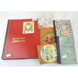 A selection of stamps, both spread over five albums and some loose examples,