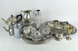 An extensive collection of vintage and modern silver plated ware