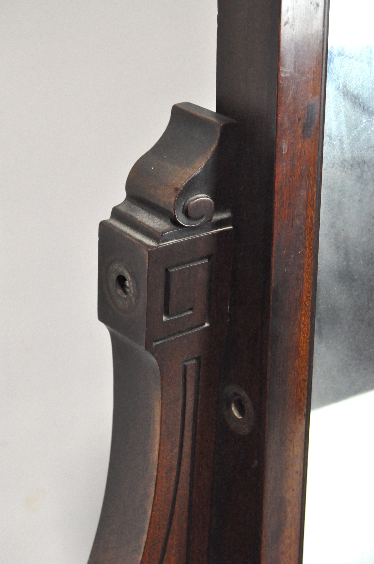 A late 19th/early 20th century mahogany dressing table with mirror, - Image 2 of 2