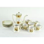 A Japanese Noritake coffee service, 20th century