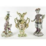 Various items of 18th and 19th century Englisn porcelain: comprising: a figure of Mars,