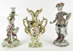 Various items of 18th and 19th century Englisn porcelain: comprising: a figure of Mars,