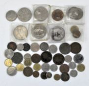 An assortment of circulated and commemorative coinage, for Great Britain and the rest of the world,