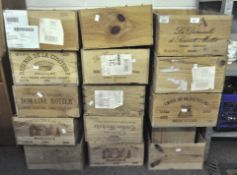 A large collection of pine storage and wine boxes,