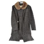 A ladies vintage Astra Furs of Paris Astrakhan coat,