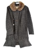 A ladies vintage Astra Furs of Paris Astrakhan coat,