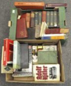 A large collection of books, mostly military related,