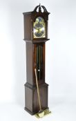 A 20th century small longcase clock by Richard Broad of Cornwall,