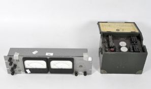 Two testers, comprising a Lloyds Instruments Ltd (London) D.C. volt tester, serial no.