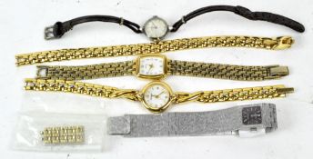 A group of four ladies wristwatches,