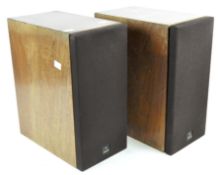 A pair of Boothroyd Stuart Meridian M3 active loud speakers, wooden cased,