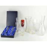 A selection of contemporary glassware,