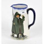 A Royal Doulton jug, transfer decorated with the ‘Watchman what of the night’ image, no 383666,