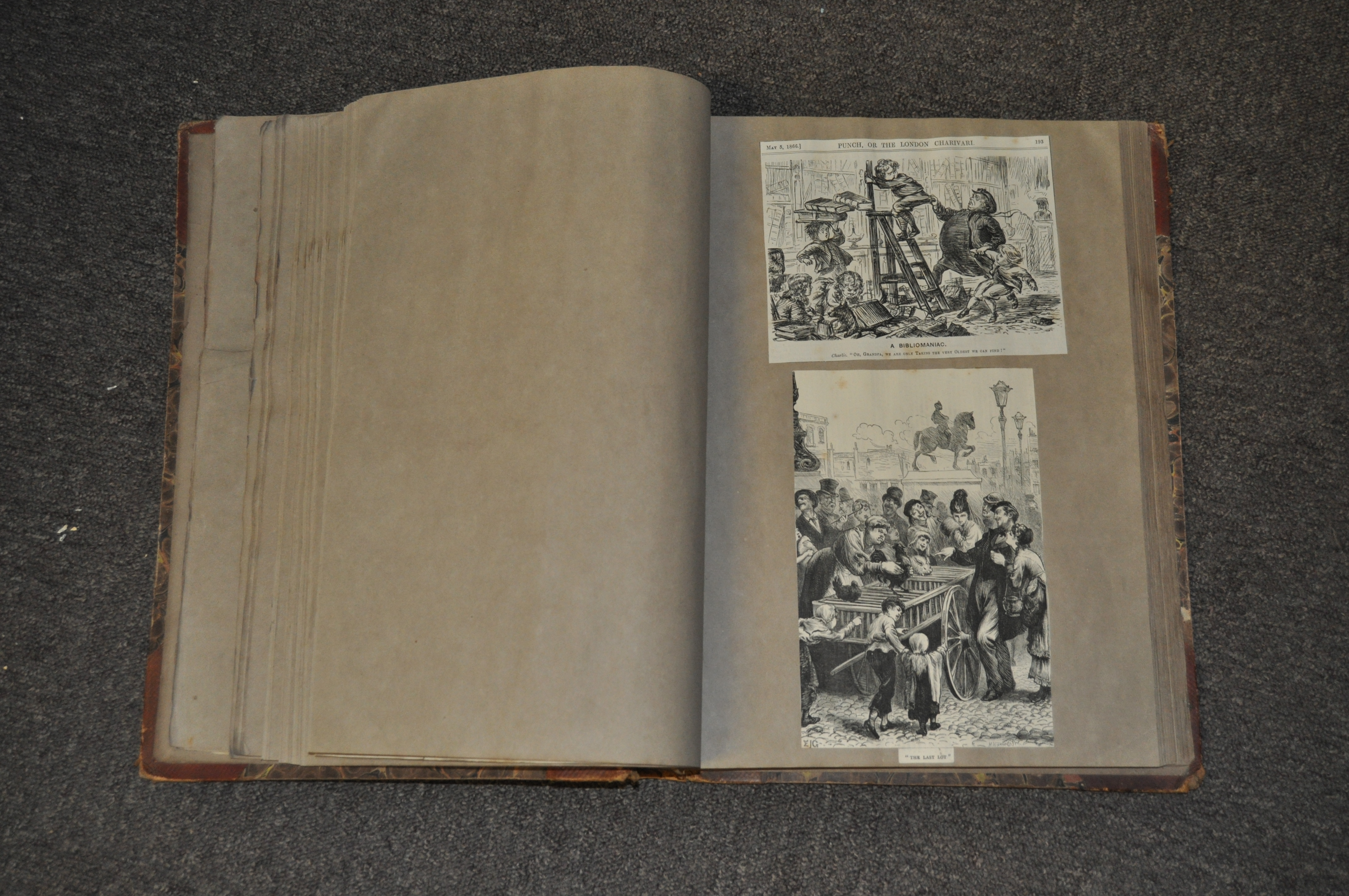 A Victorian scrap book album, containing a large selection of scraps and article cuttings, - Image 6 of 7