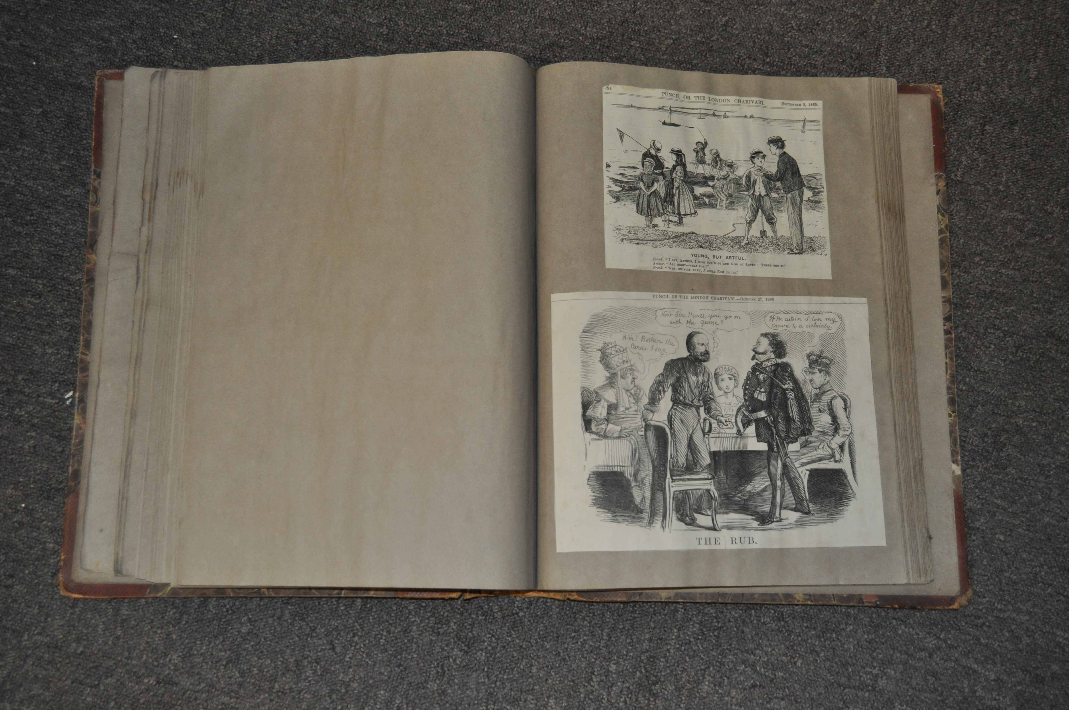 A Victorian scrap book album, containing a large selection of scraps and article cuttings, - Image 7 of 7