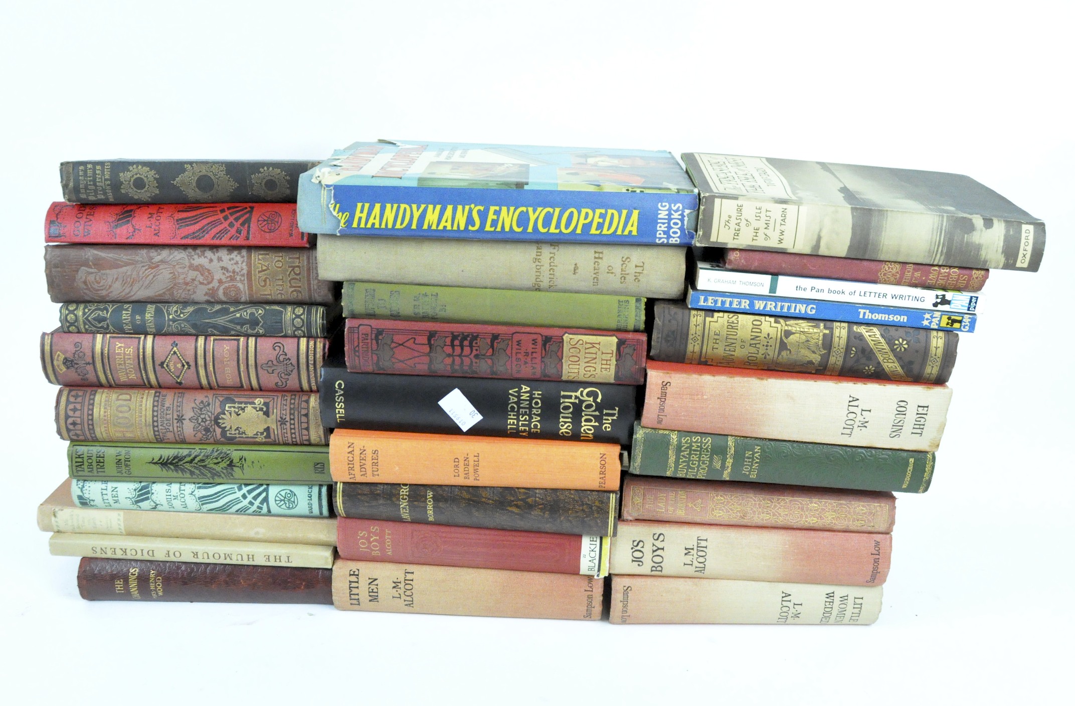 A quantity of vintage books, to include works by LM Acott, Rob Roy,