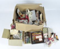 A large quantity of sewing and knitting items