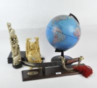 Assorted collectables to include a 'Maitre Coutelier' knife on stand,