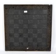 A resin chess board,