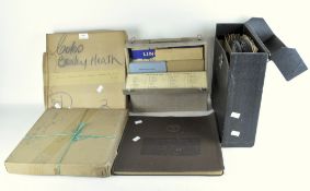 A collection of gramophone records to include BBC French and German courses,