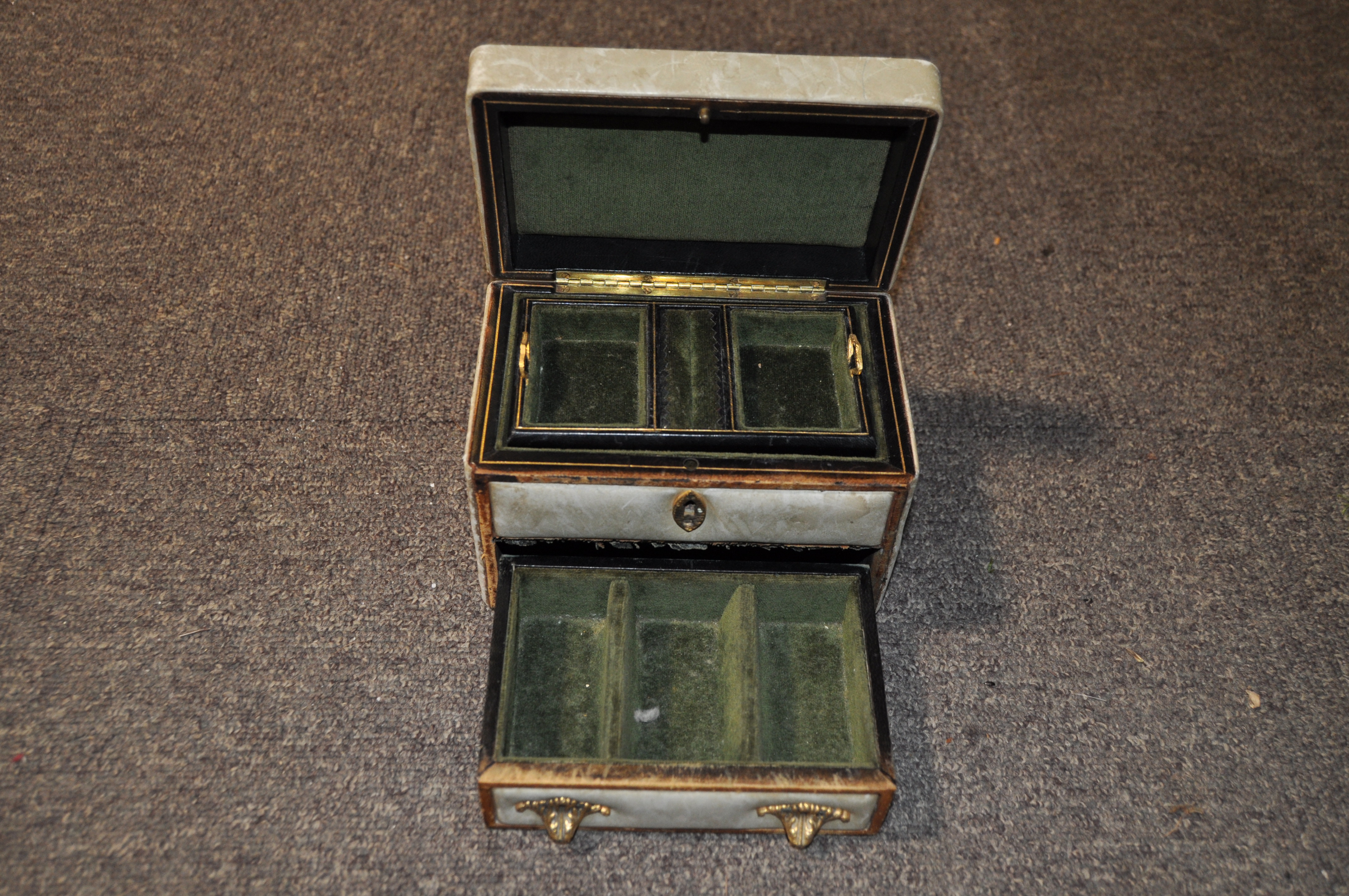 An early 20th century Italian jewellery box, marked 'Made for Liberty', - Image 4 of 6