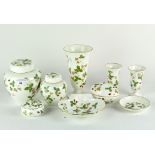 A collection of Wedgwood ceramics in the 'Wild Strawberry' pattern