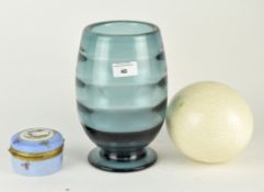 Assorted collectables to include a 20th century Whitefriars glass vase