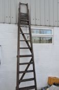 Vintage Slingsbys 11 rung ladder,