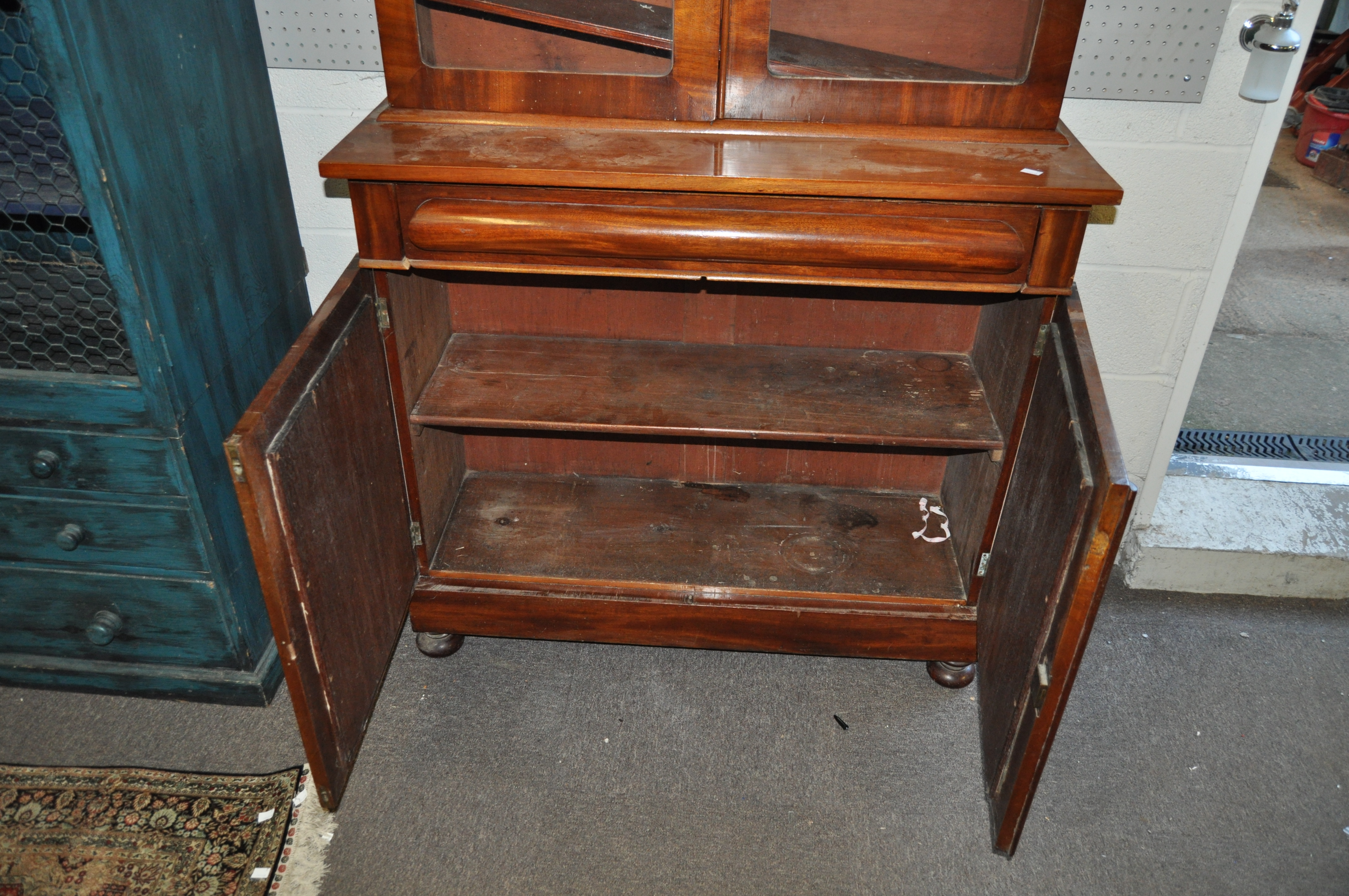 A late Victorian mahogany bookcase, - Image 6 of 7