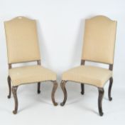 A pair of 19th century dining chairs,