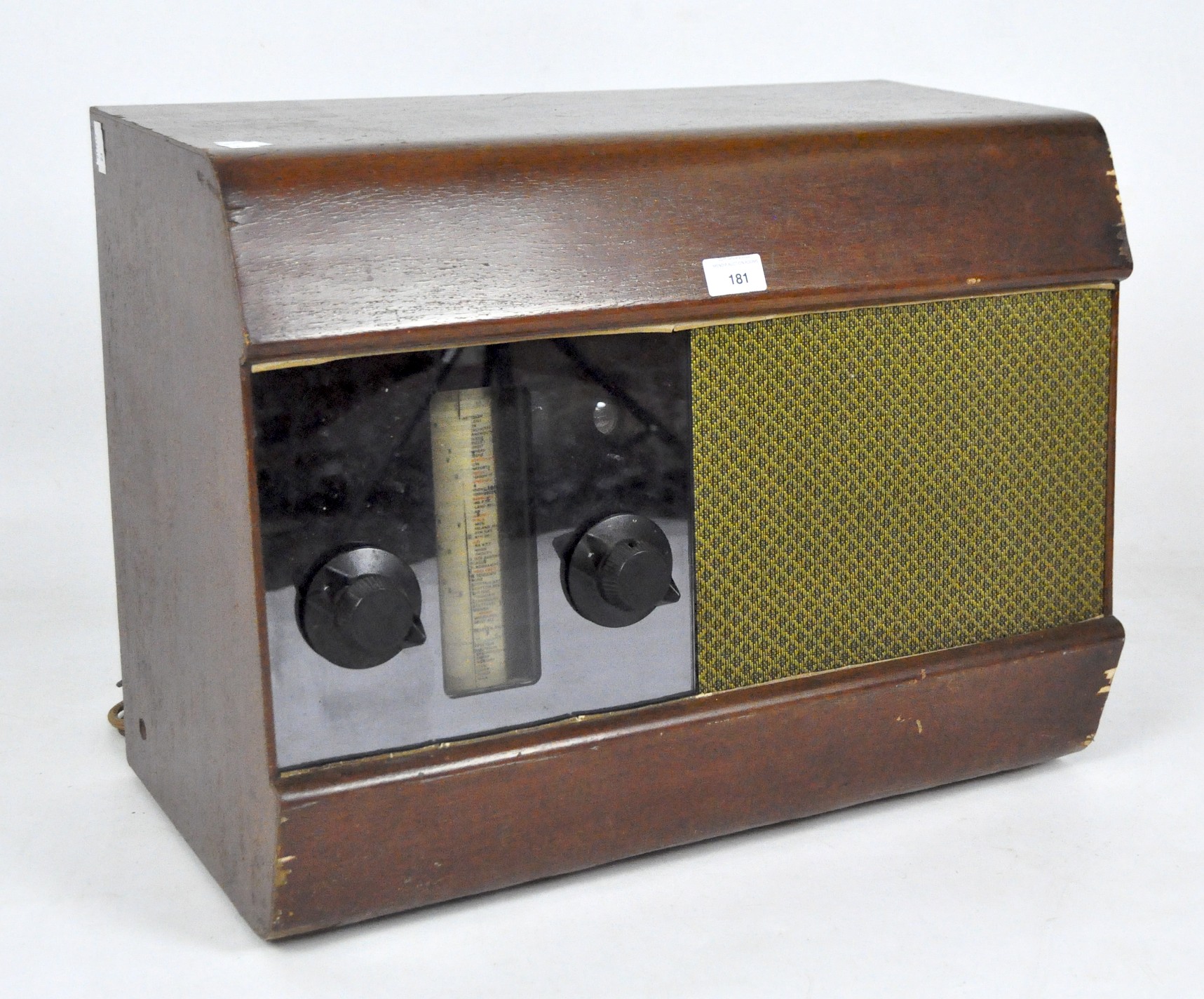 A cased vintage Murphy radio,