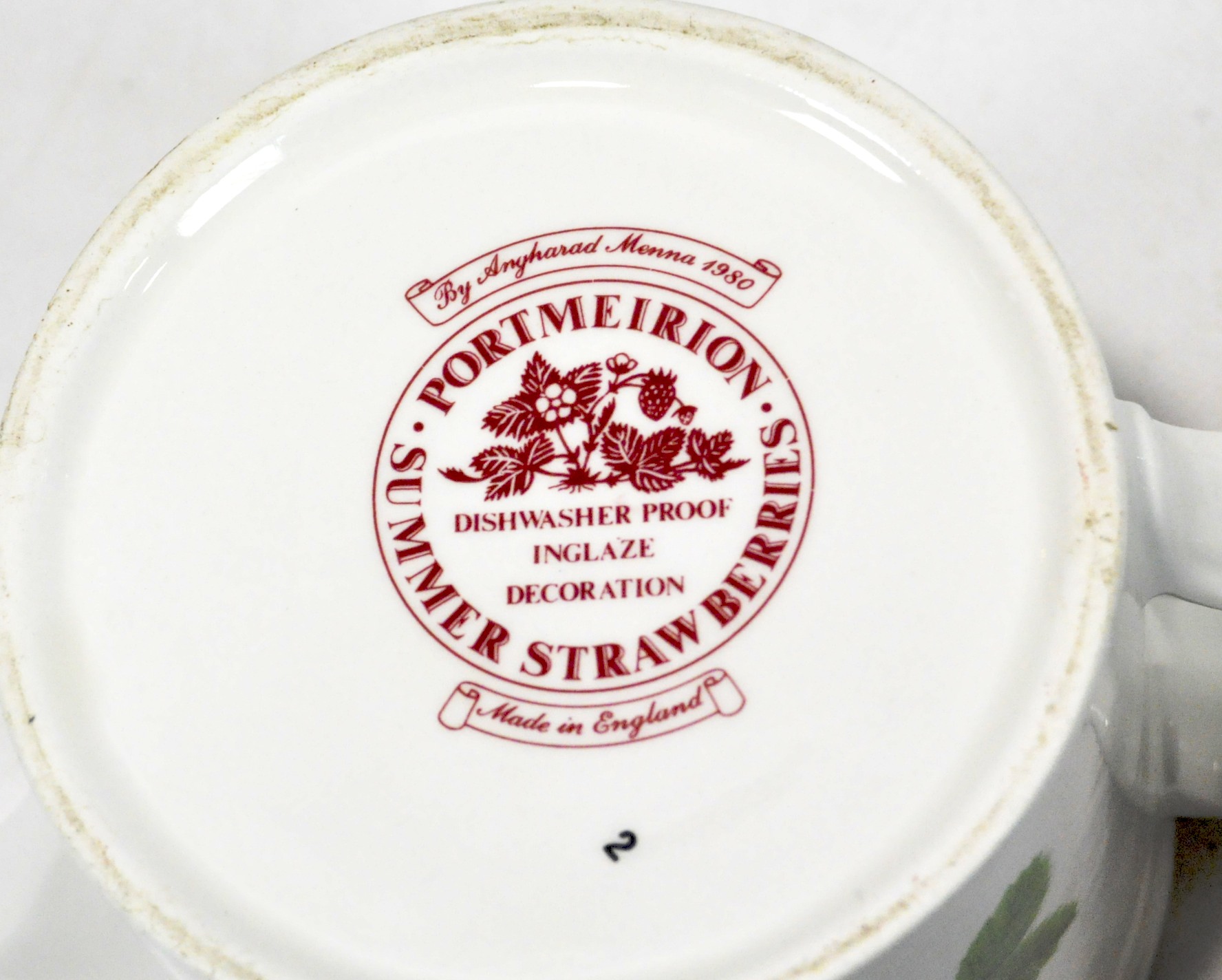A Portmeirion part tea service in the 'Summer Strawberries' pattern, - Image 2 of 2
