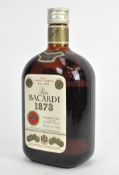 A bottle of Ron Bacardi 1873 rum,