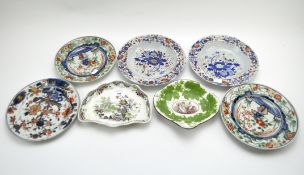 A group of Asian and Staffordshire ceramics,