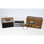 Three vintage radios,