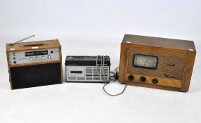 Three vintage radios,