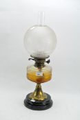 A late Victorian oil lamp,