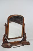 A Victorian mahogany dressing table swing mirror,