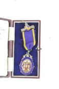 A silver and enamel medal for the Independent Order of Goodfellows/Manchester Unity