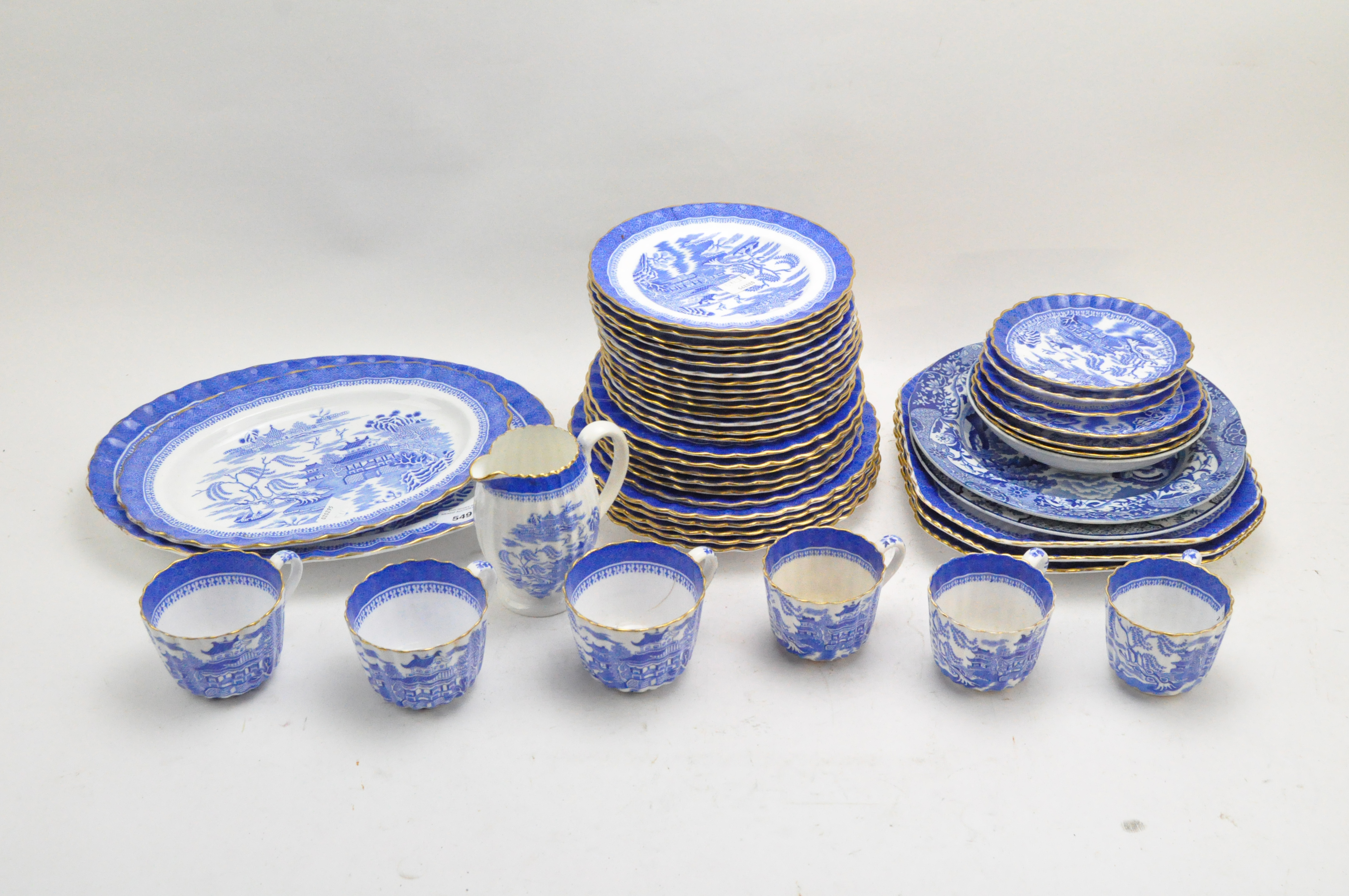 A collection of Copeland Spode dinner and tea wares, circa 1900, printed green marks,