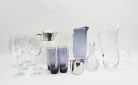 A collection of glassware,