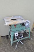 A Kity 617 mains electric saw bench on stand,