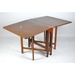 A mid 20th century drop leaf table,