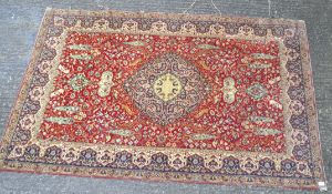 Two 20th century woolen floor rugs,