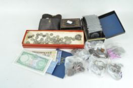 A collection of 20th century British coinage, notes and commemorative coins