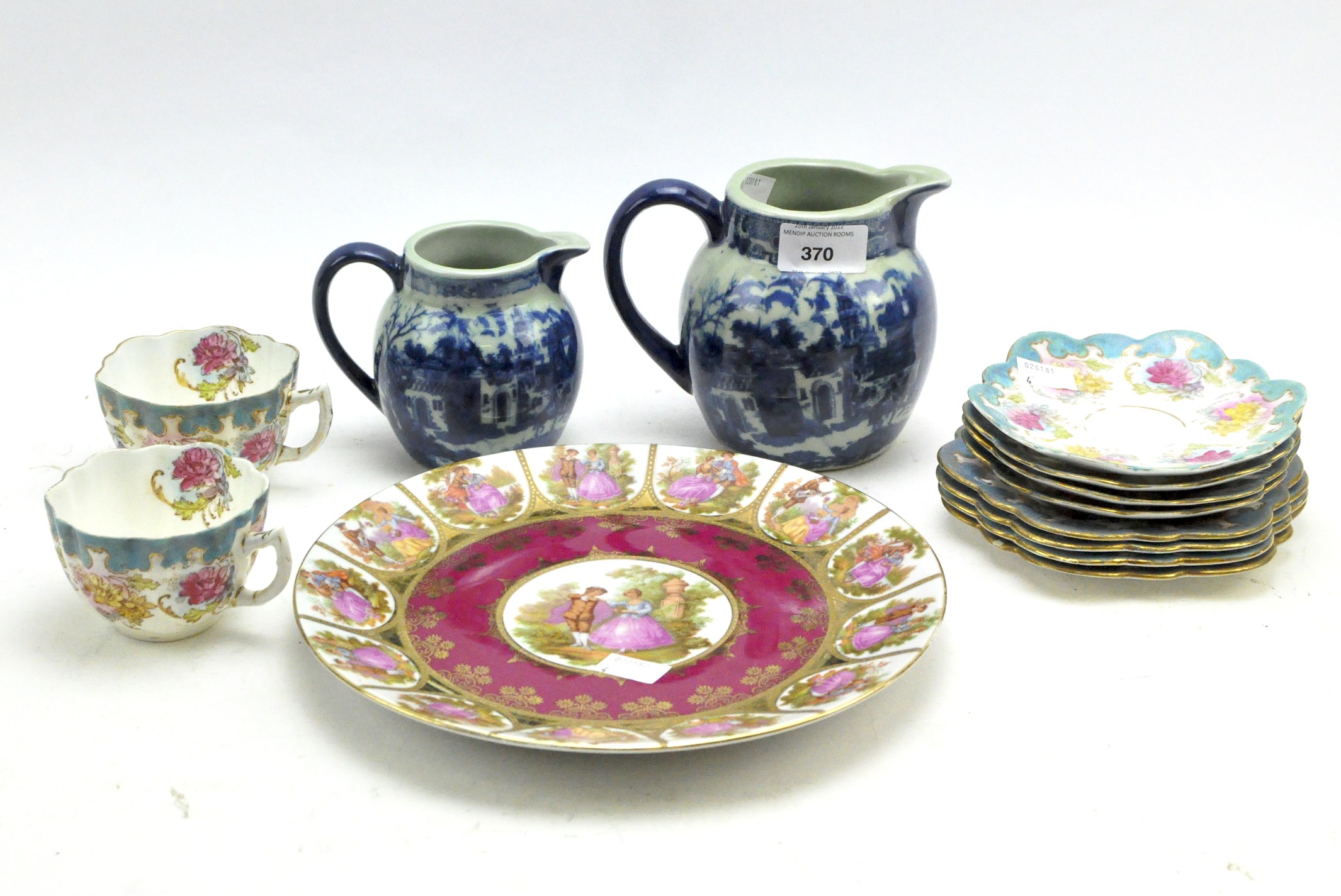 An assortment of ceramics,