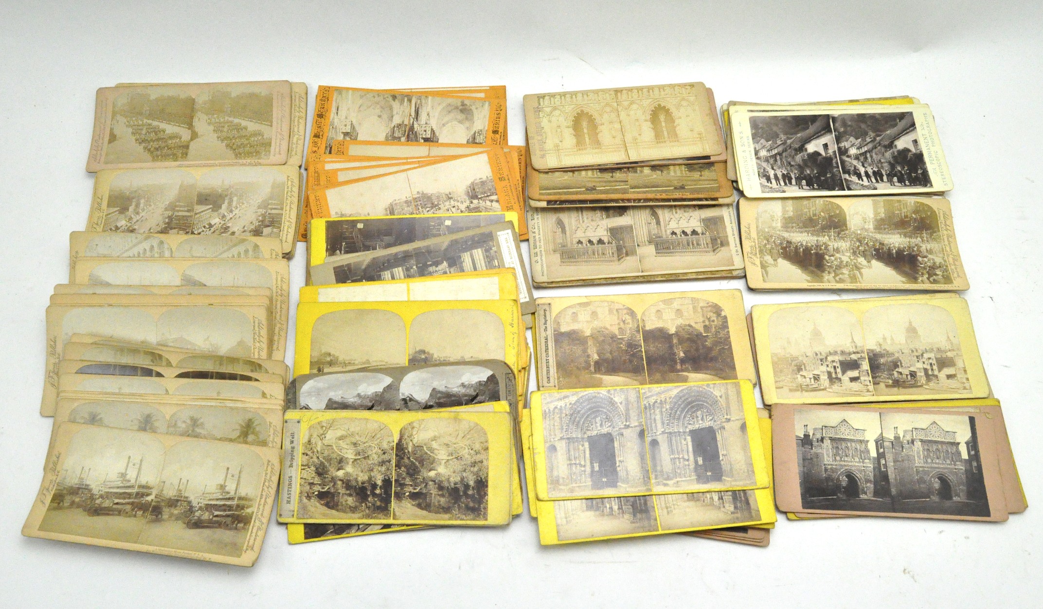 An extensive collection of early 20th century stereoscopic slides, most of topographical interest, - Image 3 of 3