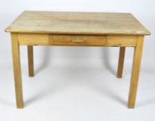 A mid-century pine kitchen table,