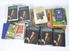 A collection of assorted books,
