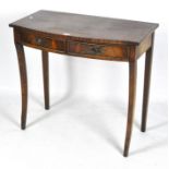 A 20th century mahogany drop leaf table,